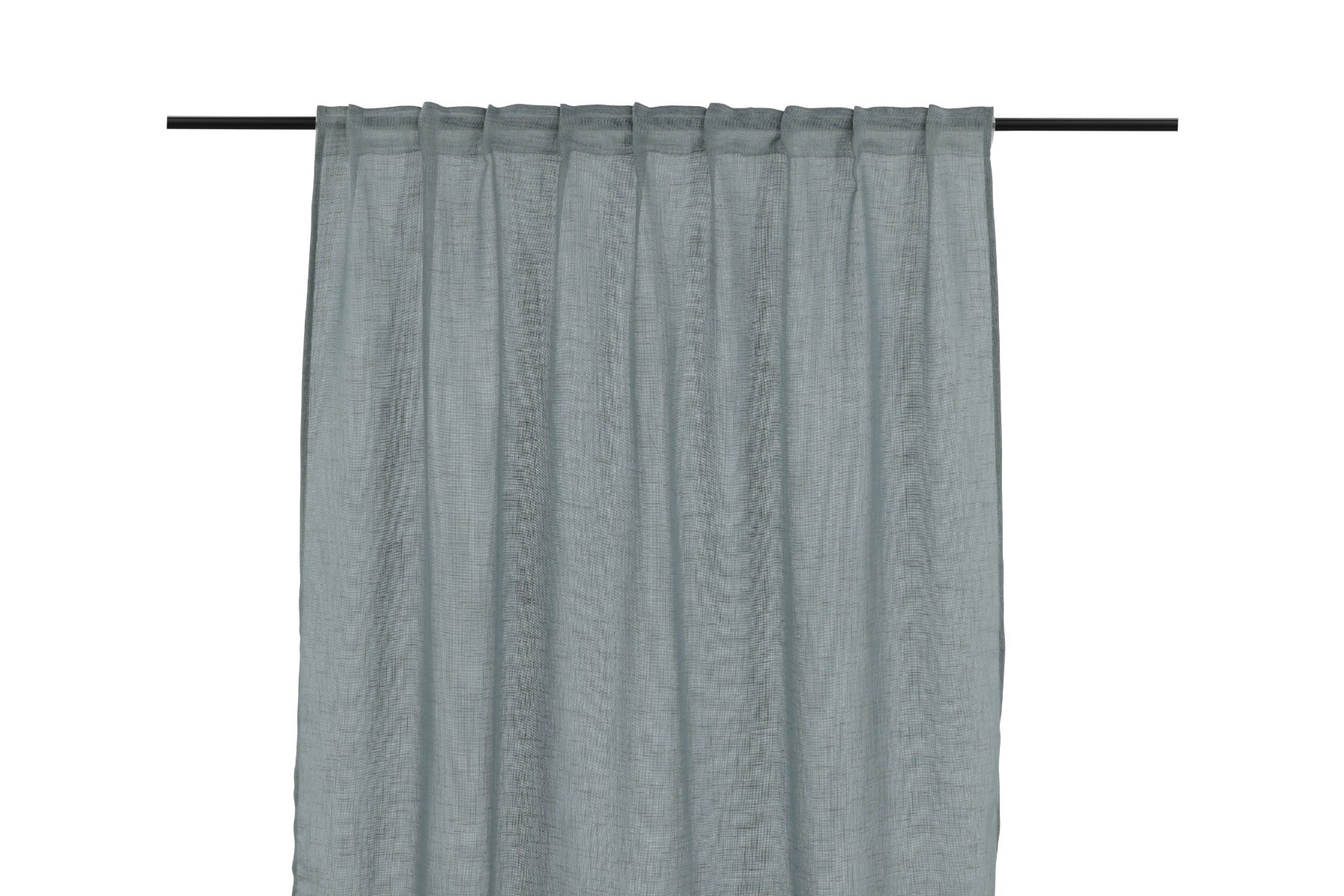 Vardoft Grå 2x140x290 cm Linnegardin-look 2-Pack