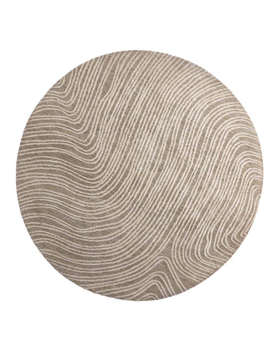 Rundt Granby Beige Ryatæppe