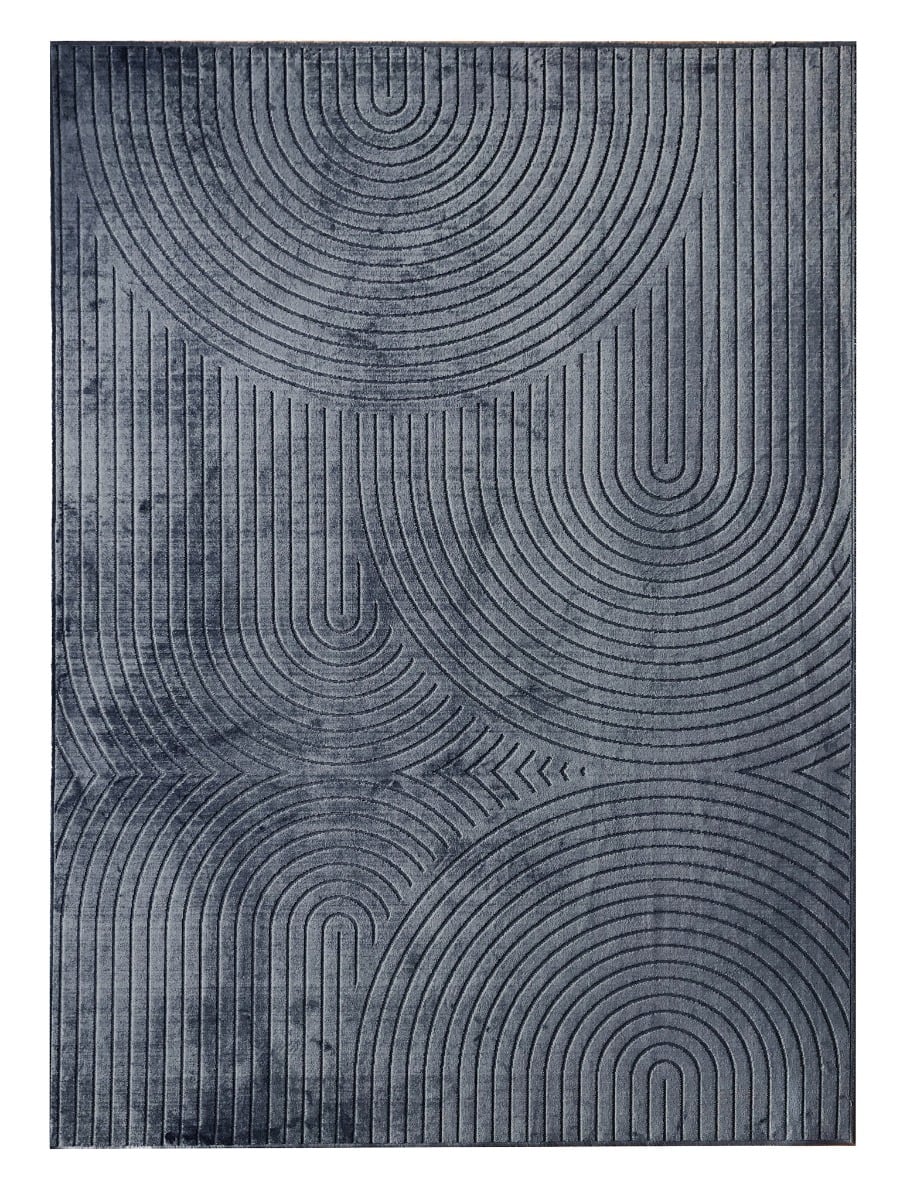 Giron Canyon Charcoal 200x290 cm Konstsilkesmatta
