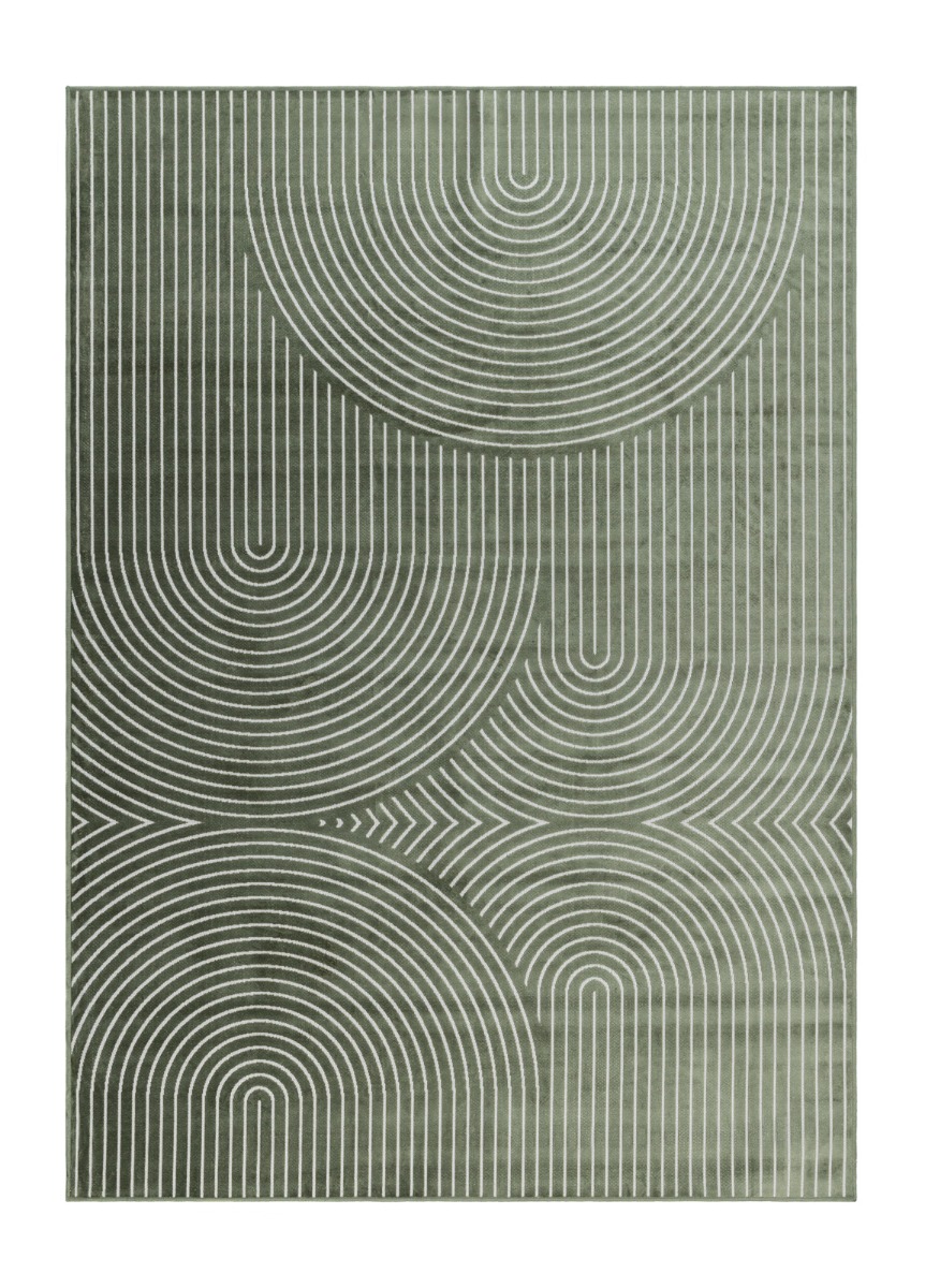 Giron Canyon Smaragdgrön 160x230 cm Konstsilkesmatta