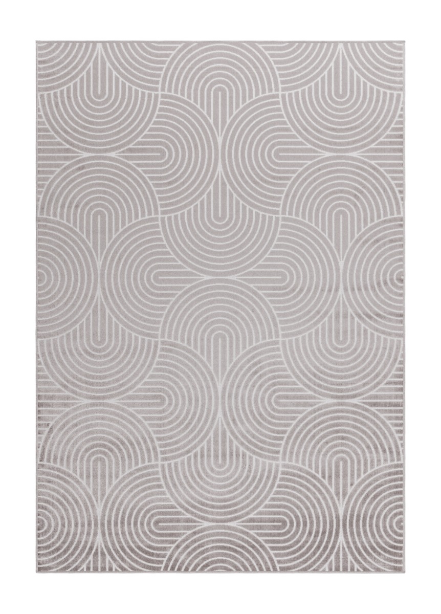 Giron Wave Greige 240x340 cm Konstsilkesmatta