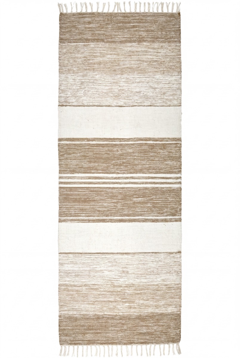 Løber Velar Beige Kludetæppe