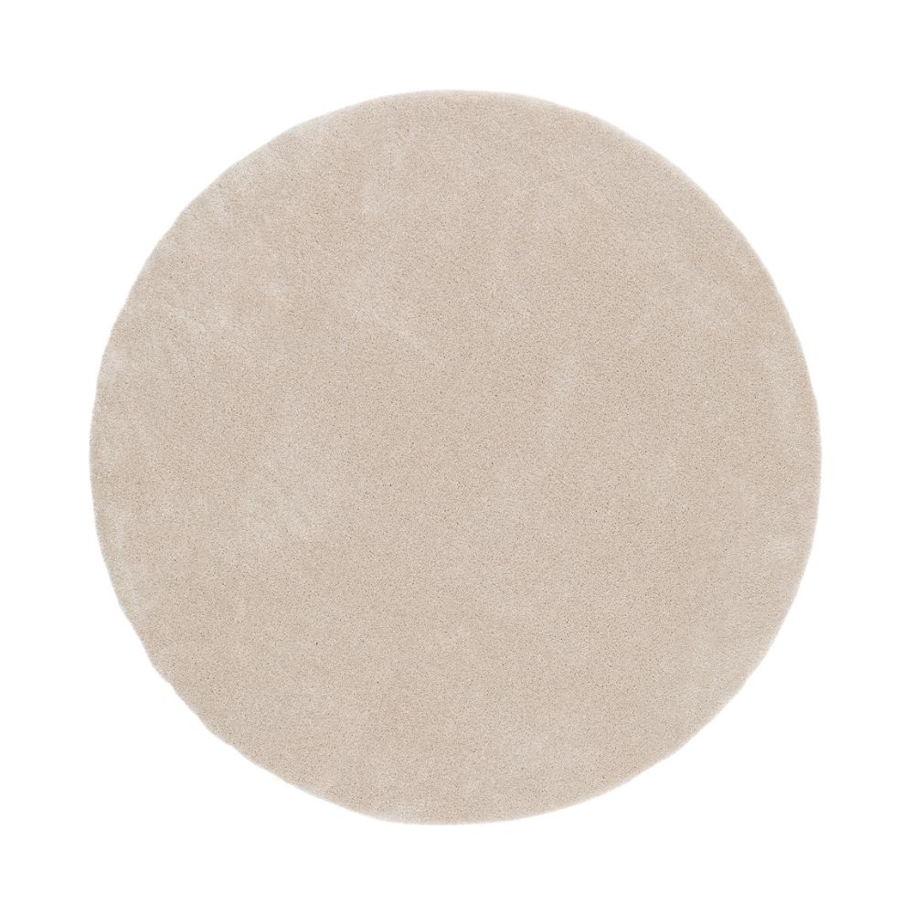 Clario Creme Rund 120 cm Tv&auml;ttbar Ryamatta