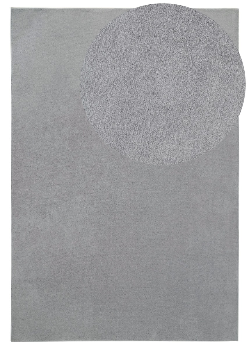 Comfy Silver 200x290 cm Tvättbar Ryamatta