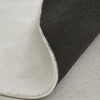 Rund Cat Hvit Vaskbart Pels-teppe