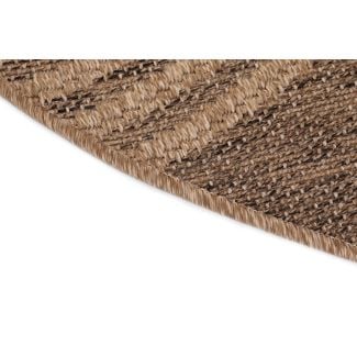 Rund Luonto Vorm Beige Indendørs & Udendørs Teppe