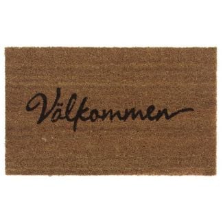 Cocos Välkommen Beige 45x75 cm Maskinvevd Teppe