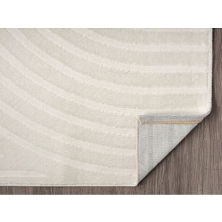 Kvadratisk Bella Zen Offwhite Wilton-Teppe