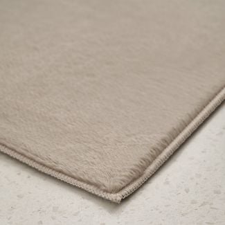 Løper Cat Taupe Vaskbart Pels-teppe