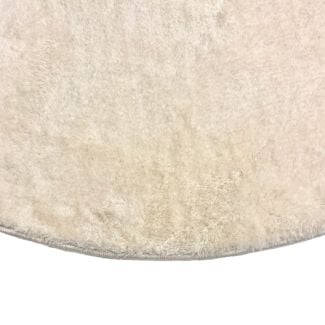 Rund Cloudy Lys Beige Vaskbar myk Ryateppe