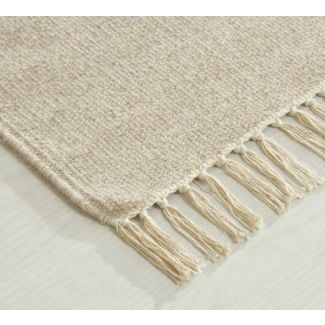 Løper Dalen Beige Ullteppe