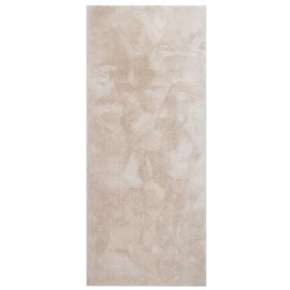Løper Fluffy Beige Vaskbar myk Ryateppe