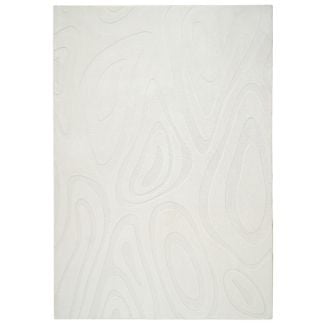 Vaskbar myk Ryateppe Fuzzy Meia Offwhite