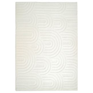Vaskbar myk Ryateppe Fuzzy Soma Offwhite
