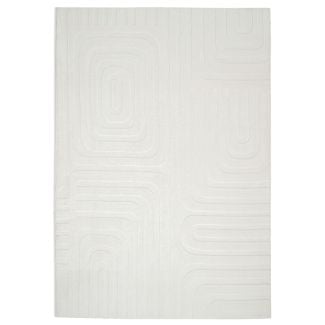 Vaskbar myk Ryateppe Fuzzy Vega Offwhite