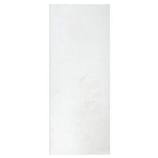Løper Glossy Offwhite Myk Pels-look Teppe