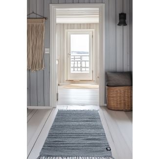 Kireli Blå 75x270 cm Rutteteppe