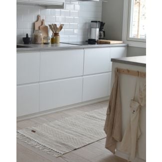 Løper Loke Beige Rutteteppe