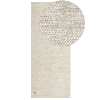 Løper Lunda Beige Ullteppe