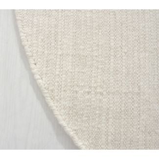 Rund Molly Offwhite Ullteppe