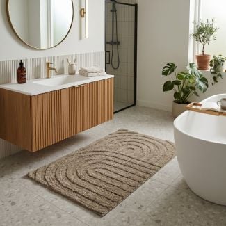 Baderomsteppe Noah Rake Taupe