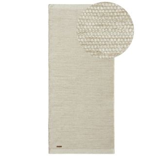Løper Norrsken Beige Ullteppe