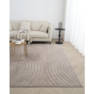 Vaskbart Pels-teppe Rabbit Bene Taupe