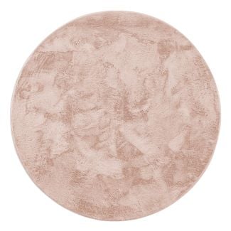 Rund Rabbit Eco Rosa Pels Teppe