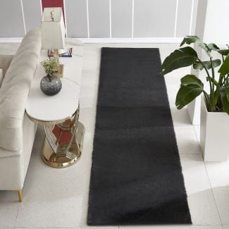 Løper Rabbit Eco Mørkegrå Pels Teppe