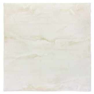 Kvadratisk Rabbit Eco Offwhite Pels Teppe
