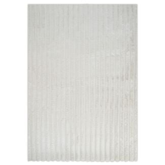 Denne produkten heter Rabbit Stripe, laget av Polyester materiale med en vakker Offwhite farge – SE Mattor