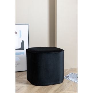 Puff Adela Velvet Svart
