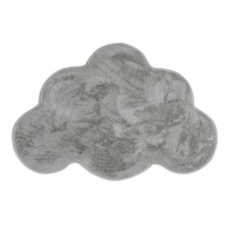 Barneteppe Myk Pelslook Rabbit Cloud Sølv