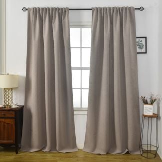 Mörkläggande Gardin 2-pack Solfritt Sand