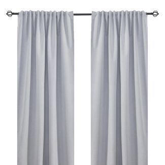 Mörkläggande Gardin 2-pack Solfritt Vit
