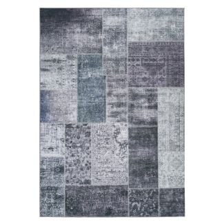 Patchwork Teppe Vero Rosso Grå