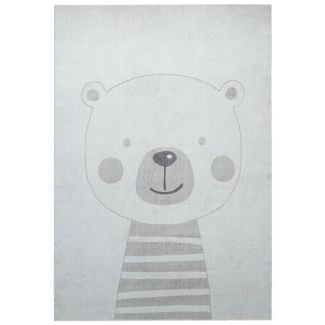 Barneteppe Zappy Bear Krem
