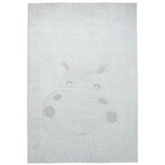 Barneteppe Zappy Hippo Krem