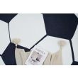Denne produkten heter Zappy Football, laget av Polyester materiale med en vakker Hvit/Svart farge – SE Mattor
