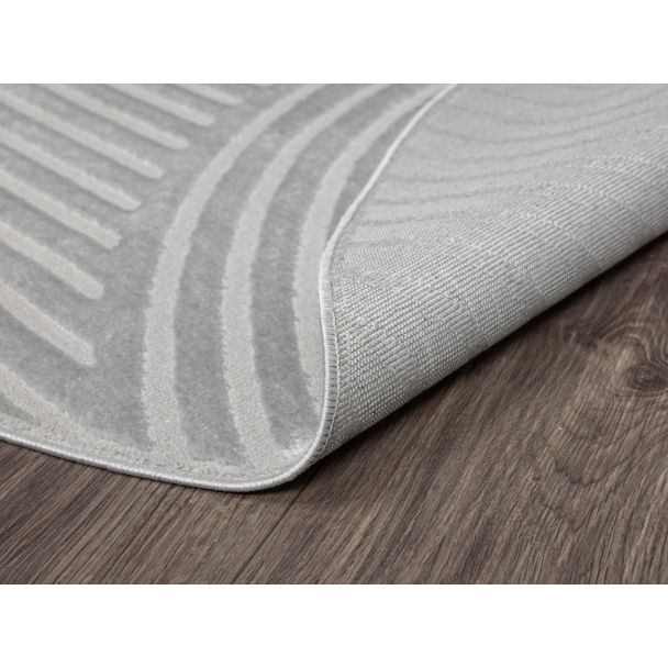 Denne produkten heter Bella Zen, laget av Polyester & Polypropylen materiale med en vakker Grå farge – SE Mattor