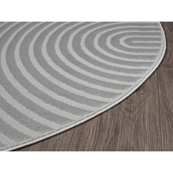 Denne produkten heter Bella Zen, laget av Polyester & Polypropylen materiale med en vakker Grå farge – SE Mattor