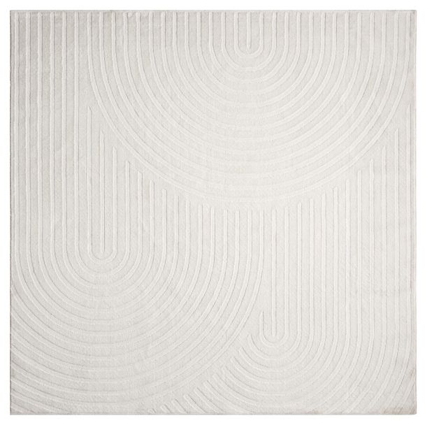 Denne produkten heter Bella Zen, laget av Polyester & Polypropylen materiale med en vakker Offwhite farge – SE Mattor