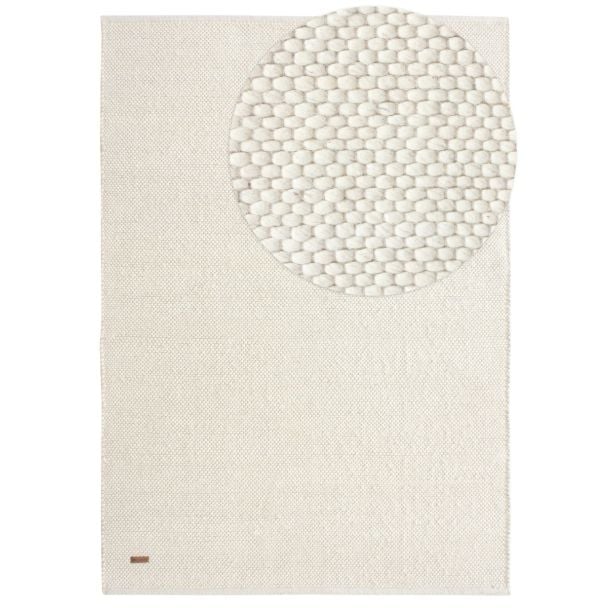 Denne produkten heter Elsa, laget av 80% Ull & 20% Bomull materiale med en vakker Offwhite farge – SE Mattor