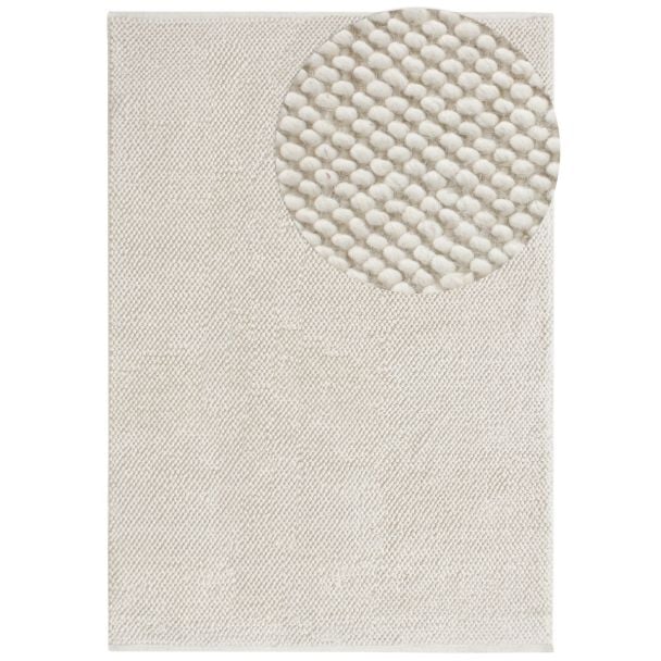 Denne produkten heter Haga, laget av 80% Ull & 20% Bomull materiale med en vakker Offwhite farge – SE Mattor
