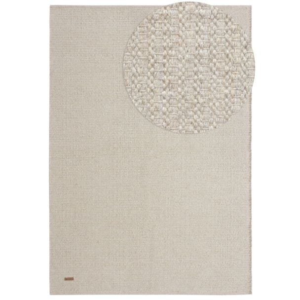 Denne produkten heter Molly, laget av 80% Ull & 20% Bomull materiale med en vakker Beige farge – SE Mattor