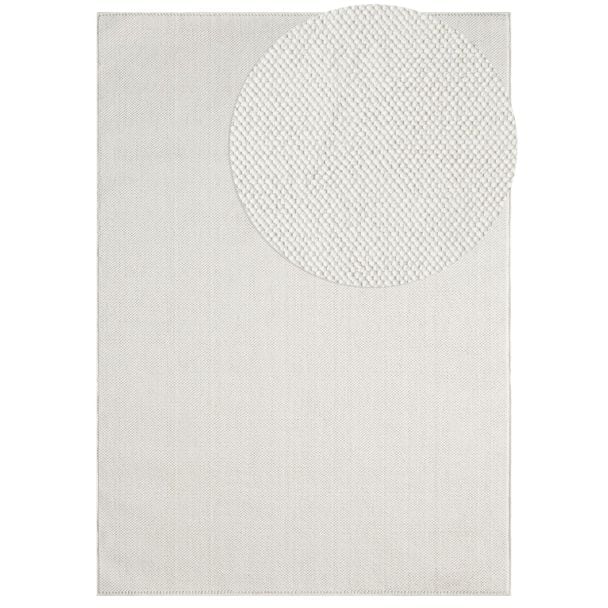 Uldteppe-look Nordic Offwhite