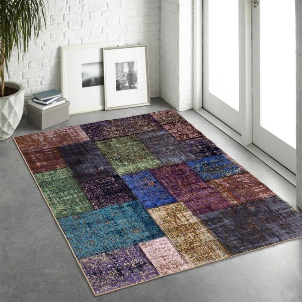 Denne produkten heter Patch, laget av Polyester materiale med en vakker Multi farge – SE Mattor