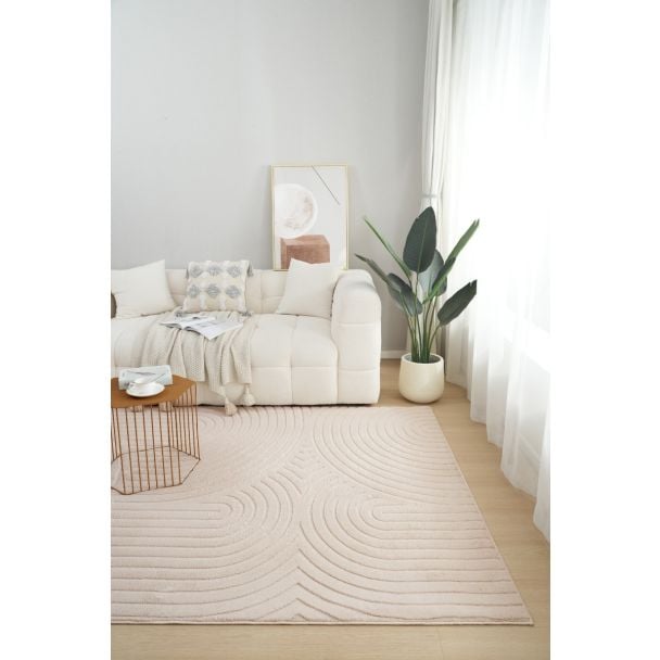 Denne produkten heter Rabbit Bene, laget av Polyester materiale med en vakker Lys Beige farge – SE Mattor