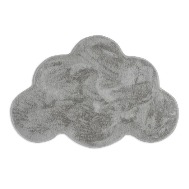Barneteppe Myk Pelslook Rabbit Cloud Sølv