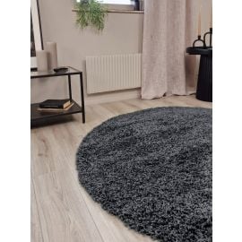 Rund Komon Antrasitt Ryateppe